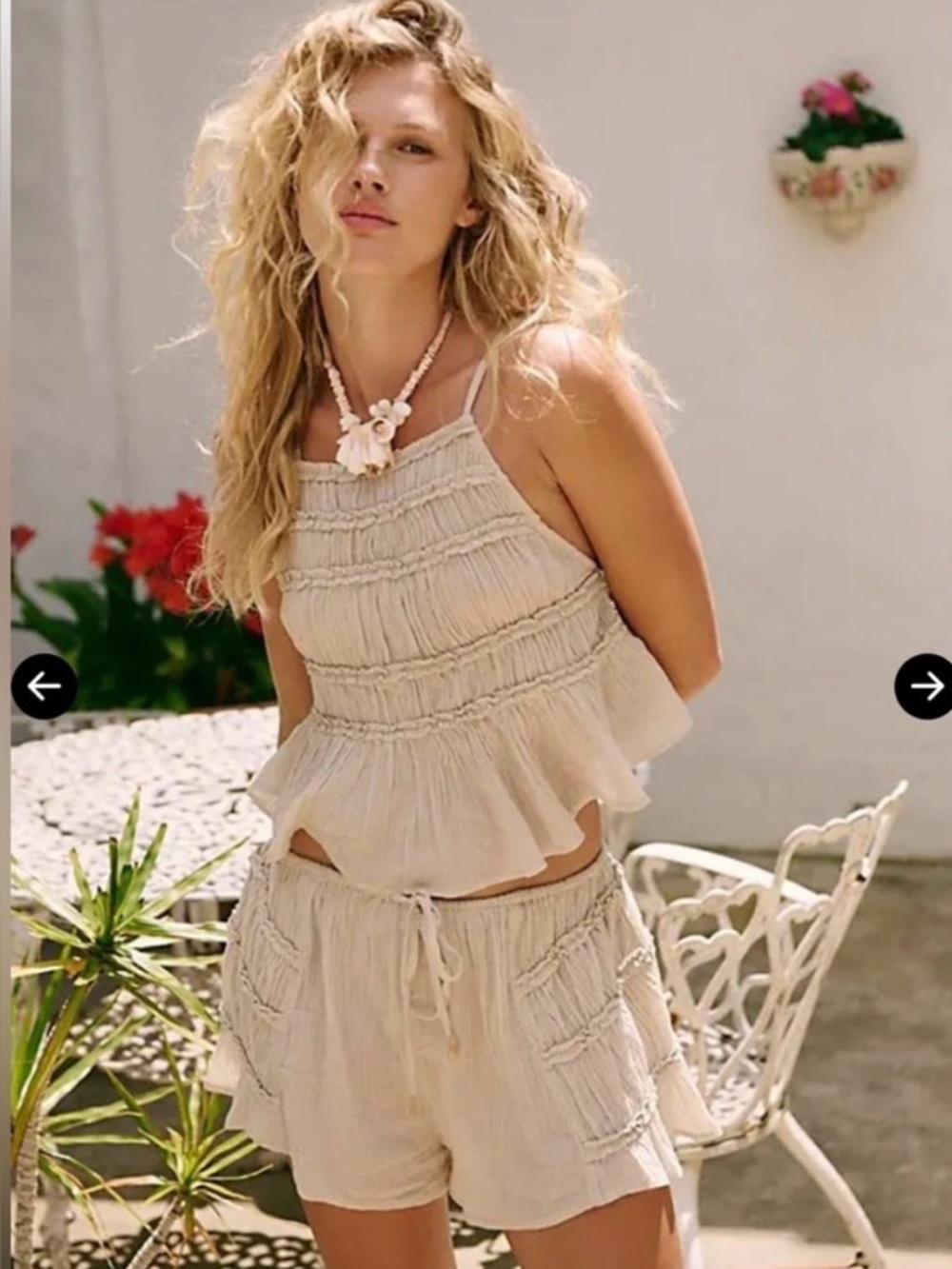 NWOT Free People Angelina Short Set 🥥🌴 - Picture 5 of 5